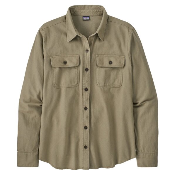 Women's Long-Sleeved Organic Cotton Midweight Fjord Flannel Shirt - Picture 2 of 5